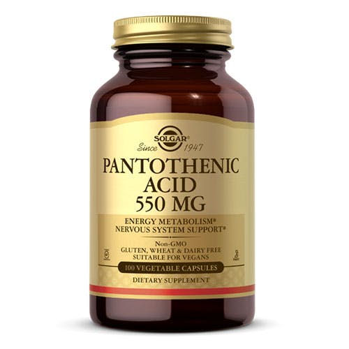 Solgar Pantothenic Acid 550mg -100 Capsules