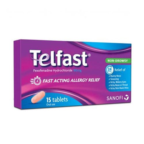 Telfast 180mg - 15 Tablets