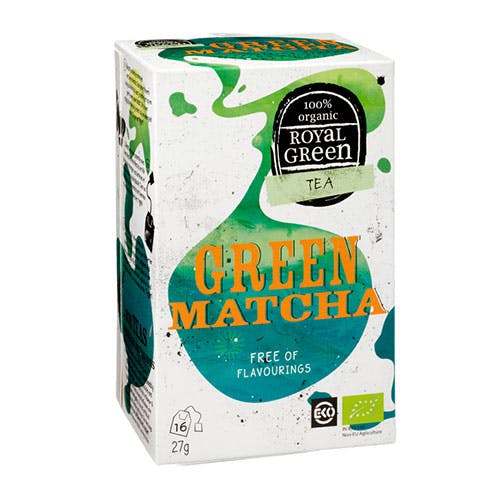 Royal Green Tea Green Matcha 16 Tea Bags