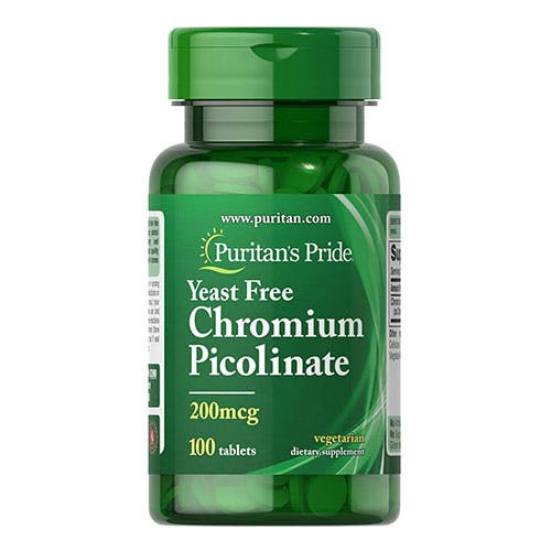 Puritan's Pride Chromium Picolinate 200mcg -100 Tablets