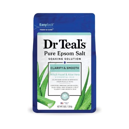 Dr Teal's Epsom salt Soaking Solution With Hazel & Aloe Vera  1.36kg