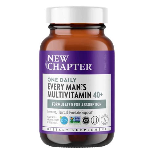 New Chapter Every Man's One Daily 40+ Multivitamin - 72 Tablets