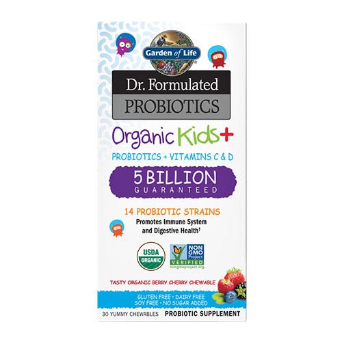 Garden Of Life Dr. Formulated Probiotics Organic Kids+ Cooler Berry Cherry 30 Chewables