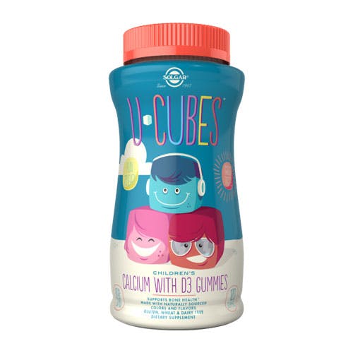 Solgar U-Cubes Childrens Calcium with Vitamin D3 -120 Gummies
