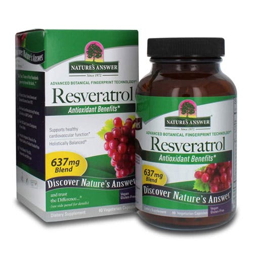 Natures Answer Resveratrol 637mg-60 Capsules