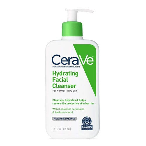 CeraVe Hydrating Facial Cleanser 355ml - For Normal to Dry Skin