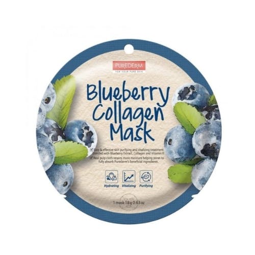 Purederm Blueberry Collagen Mask 18gm