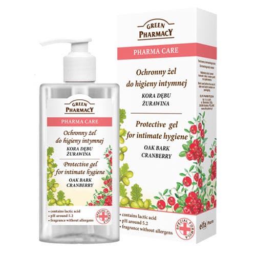 Green Pharmacy Protective Gel for Intimate Hygiene with Oak Bark & Cranberry 300ml