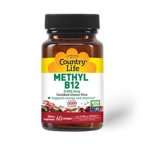Country Life Methyl B12, 5000mcg 60 Lozenges