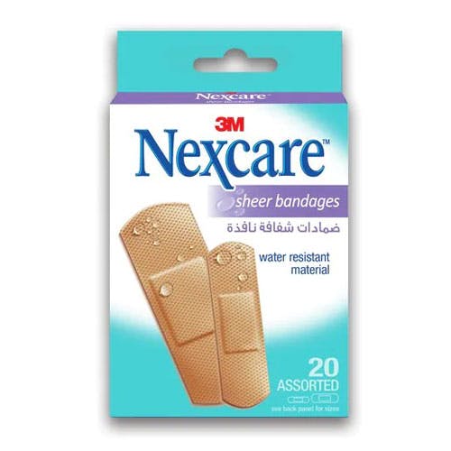 3M Nexcare Sheer Bandages - Assorted Size - 20 Bandages