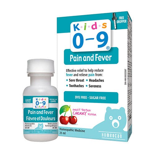Homeocan Kids 0-9 Pain and Fever Oral Solution 25ml - Cherry Flavor