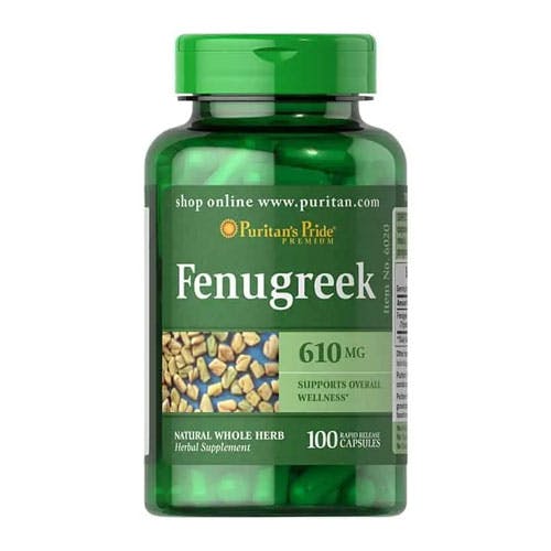Puritan's Pride Fenugreek 610 mg 100 Capsules