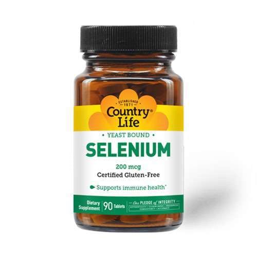 Country Life Selenium 200mcg 90 Tablets