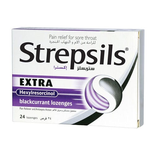 Strepsils Extra Blackcurrant - 24 Lozenges
