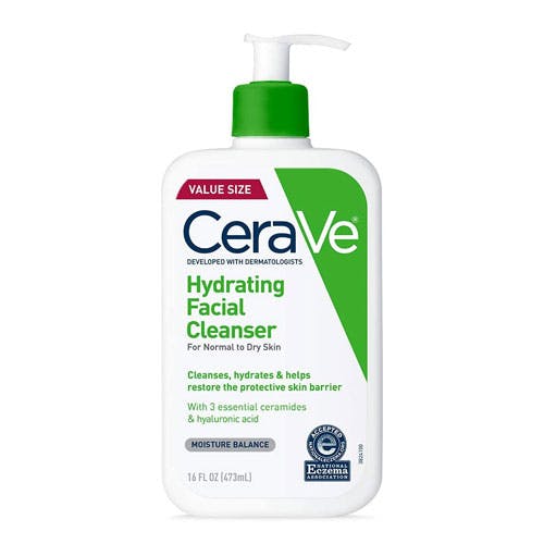 CeraVe Hydrating Facial Cleanser 473ml - For Normal to Dry Skin