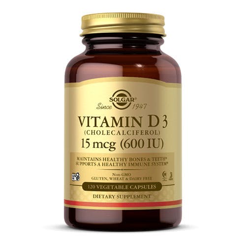Solgar Vitamin D3 15mcg (600IU) -120 Capsules