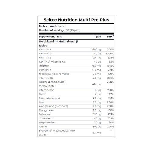 Scitec Nutrition Multi Pro Plus - 30 Packets